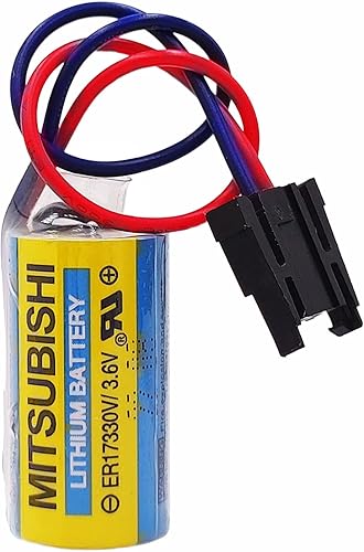 Miniatura 2 de Paquete de 10 baterías de litio A6BAT ER17330V 3.6V 1700mAh PLC MR-BAT con enchufe para sistema CNC FANUC, azul