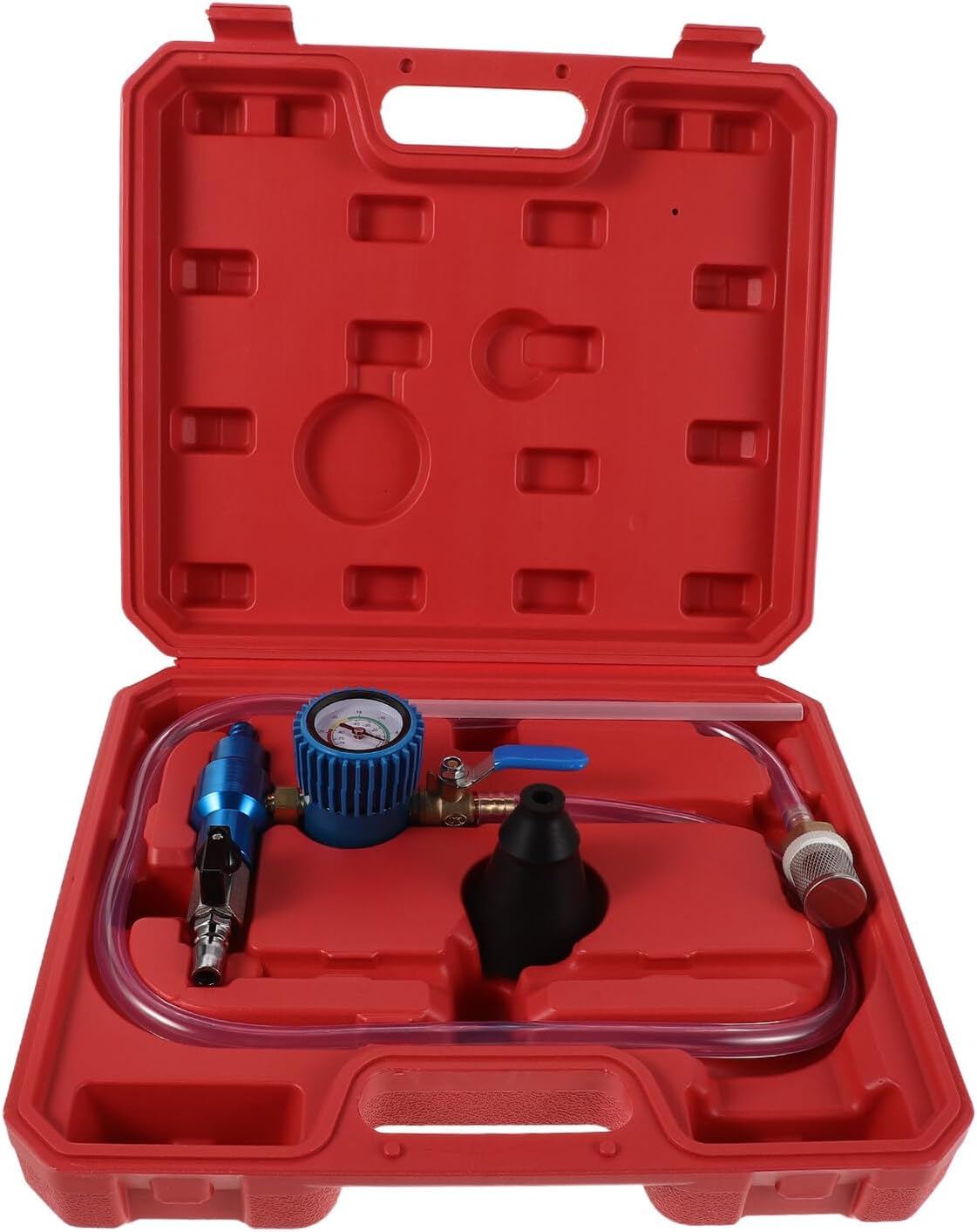 Automotive Coolant Refill Tool Kit with Spill-Proof Vacuum Filling System for Car Radiator Cooling System Maintenance