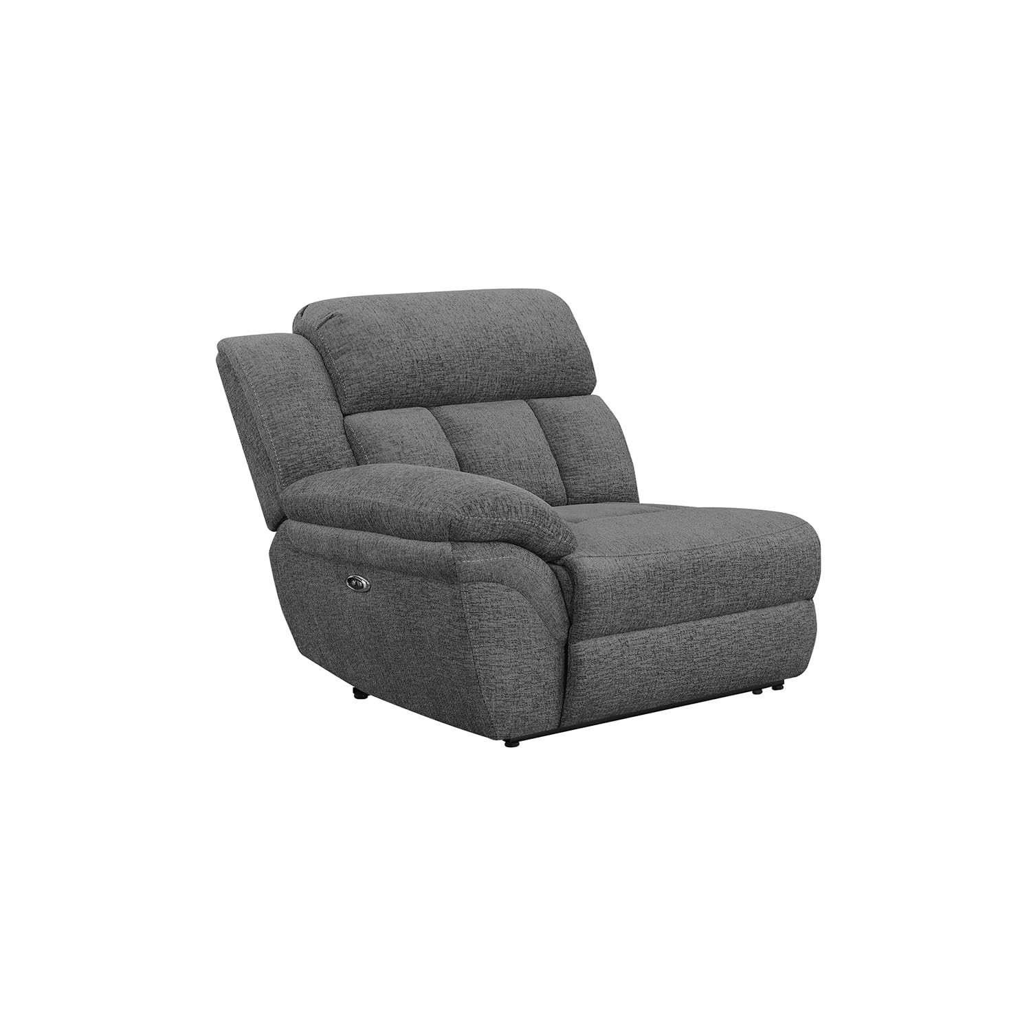Coaster Bahrain Upholstered LAF Power Recliner Charcoal