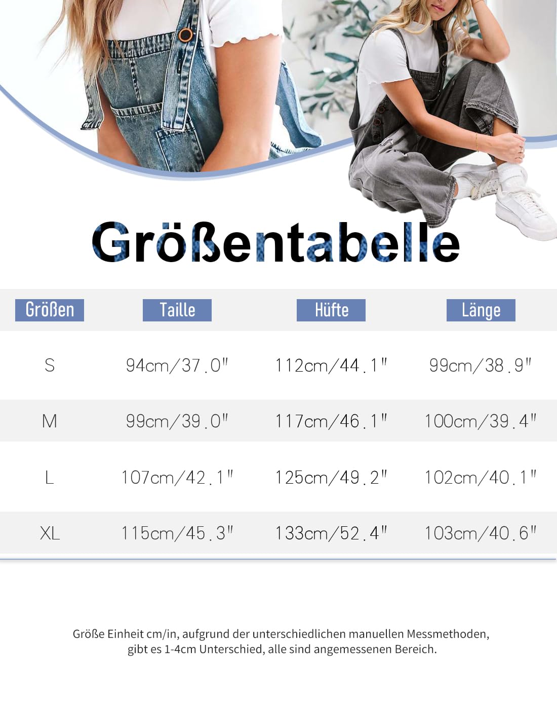Damskie spodnie ogrodniczki w stylu vintage, denim, luźne, rozproszone, regulowane, baggy harem, kombinezon, spodnie