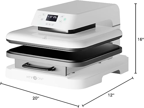 Miniatura 9 de HTVRONT - Prensa de calor automática e inteligente de 15x15 para camisetas con liberación automática, prensa profesional para proyectos