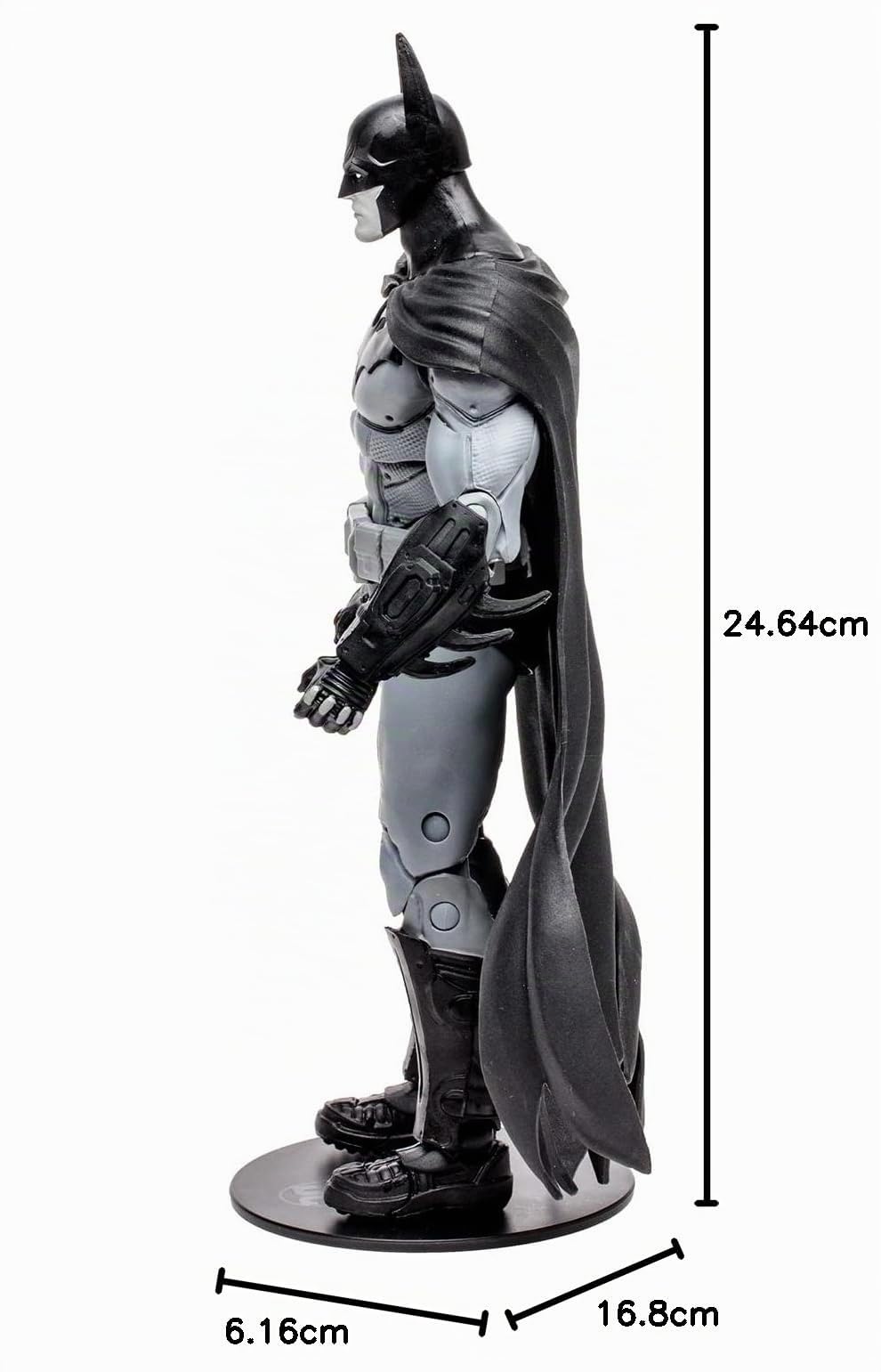McFarlane Bandai - DC Gaming - Statuetta Batman Gold Label, 17 cm, Arkham City TM15491