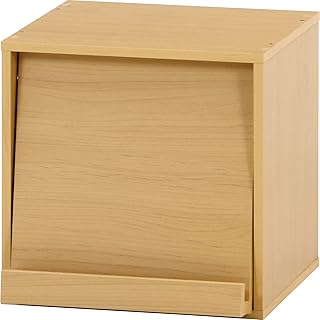 不二貿易(Fujiboeki) Fuji Boeki 99892 Cube Box, Flap Door, Width 13.6 inches (34.6 cm), Natural, Storage, Freely Combined