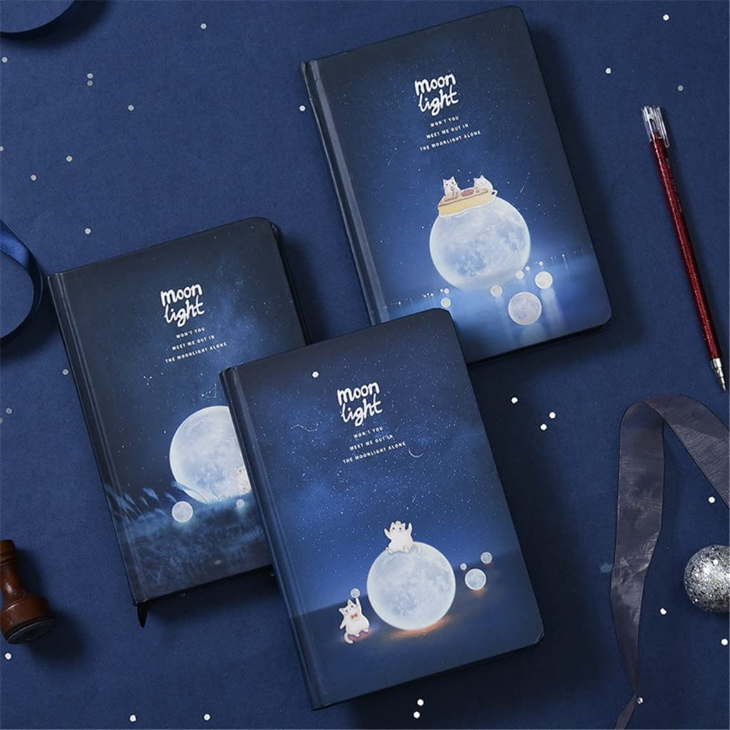 Couverture des papiers noirs Sketchbook Notebook Journal Diary Blank Notepad Stationery Gift (Color : C, Size : 128 * 188mm)