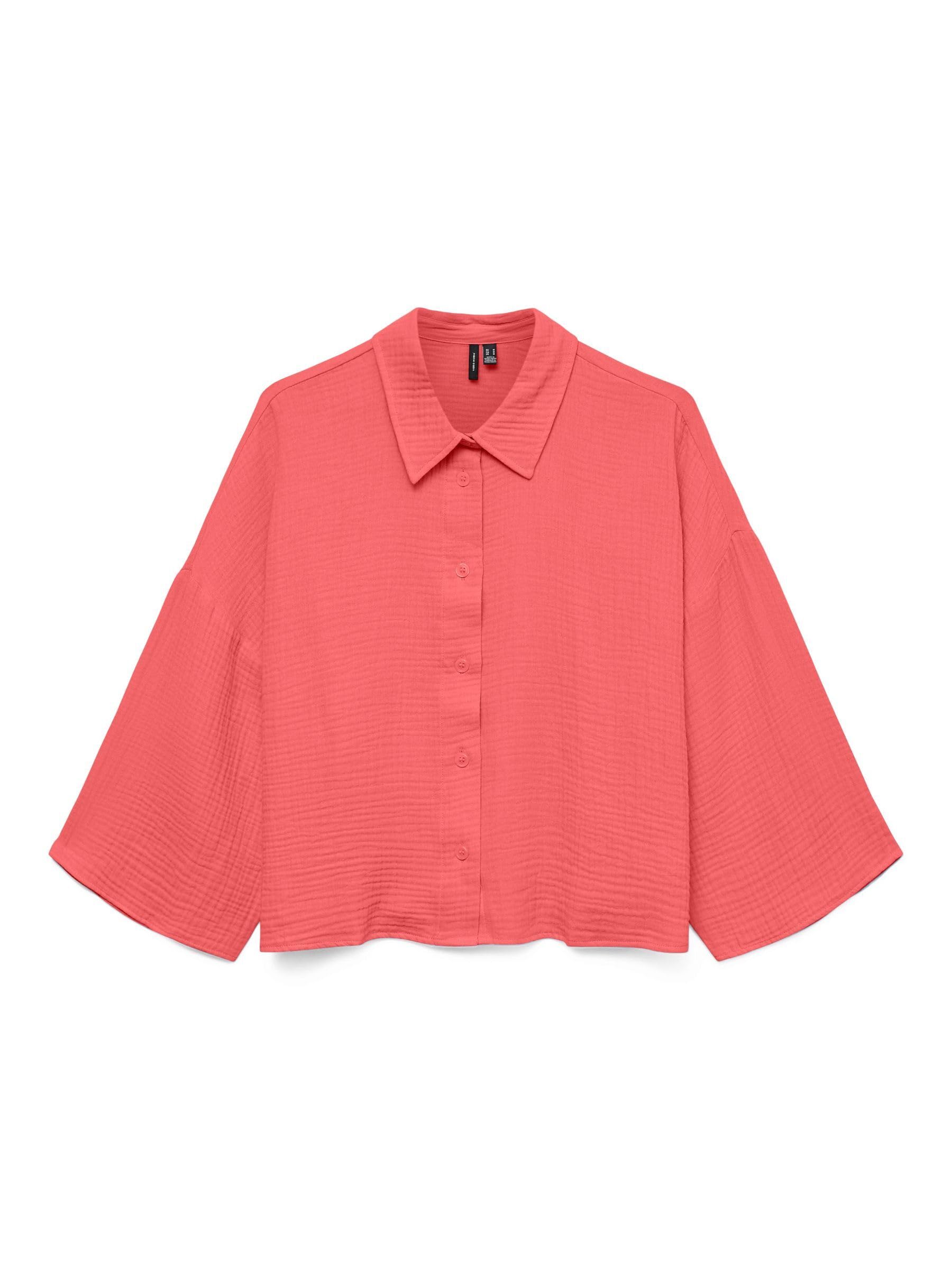 Vero Moda Women's Dubarry Vmnatali Crop Shirt Wvn Ga Noos, Xs