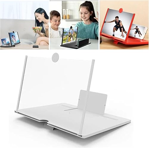 Lupa de pantalla 2023, soporte plegable para teléfono con lupa de pantalla, proyector de teléfono de pantalla HD extraíble, soporte de aumento
