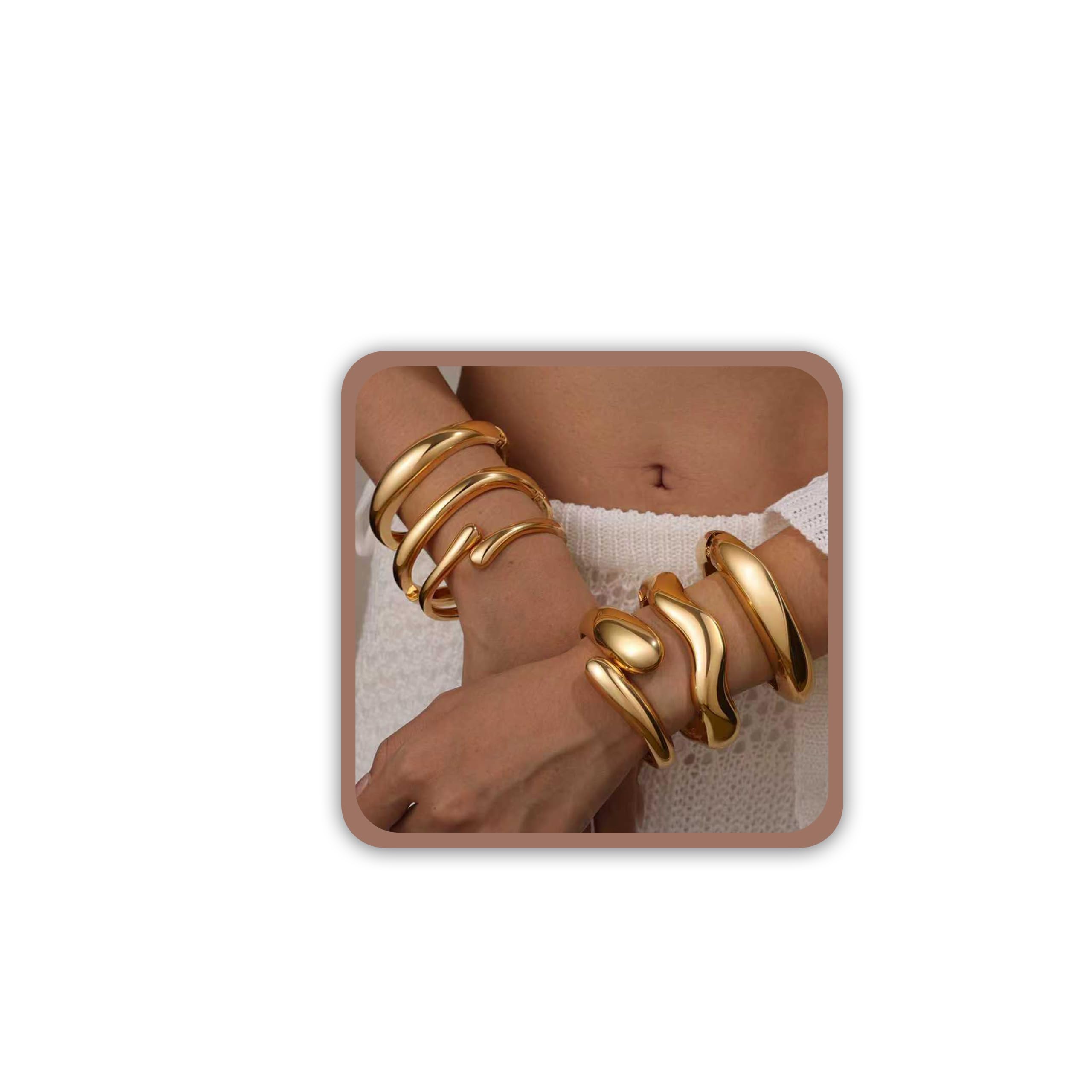 Charming Charm: Exploring the Elegance of Chunky Gold Bangles for Women
