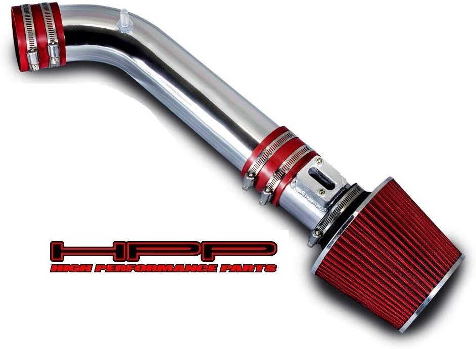 Short Ram Air Intake Kit & Red Filter Combo Compatible for 2006-2008 Infiniti M35 3.5L V6 Engine