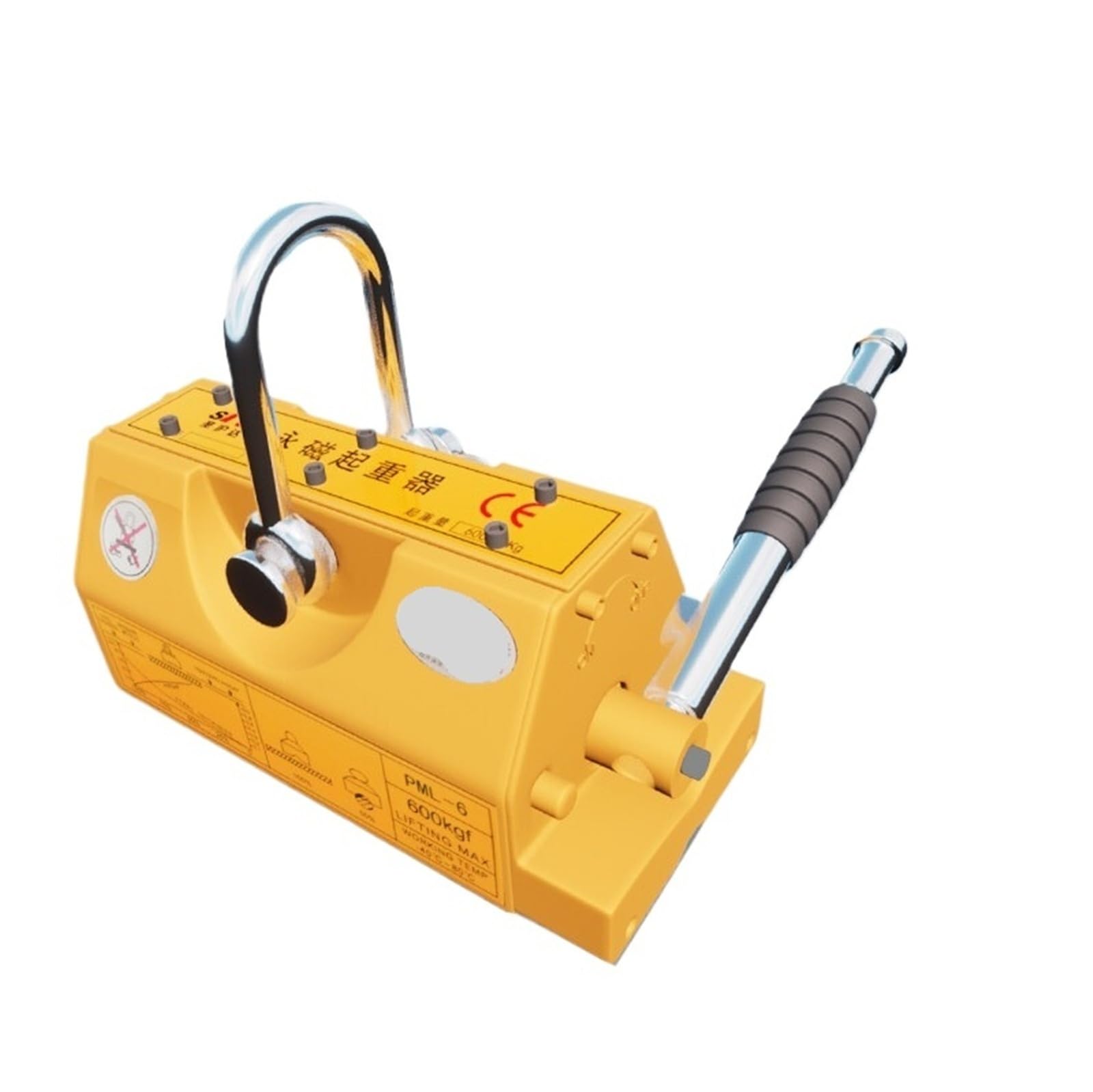 Tubo di Sollevamento Magnetico 400KG-600KG Sollevatore Permanente del Magnete per la movimentazione dell'Acciaio Resistente