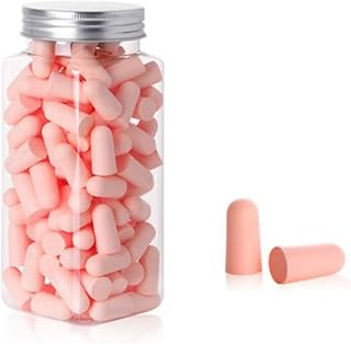 60 Pares Tapones de espuma,Tapones Oidos Ruido Dormir,Tapones para oídos,Tapones Oidos Ruido,para Protección Auditiva, Ronquidos, Relajarse, Trabajar, Estudiar, Viajes (rosa)