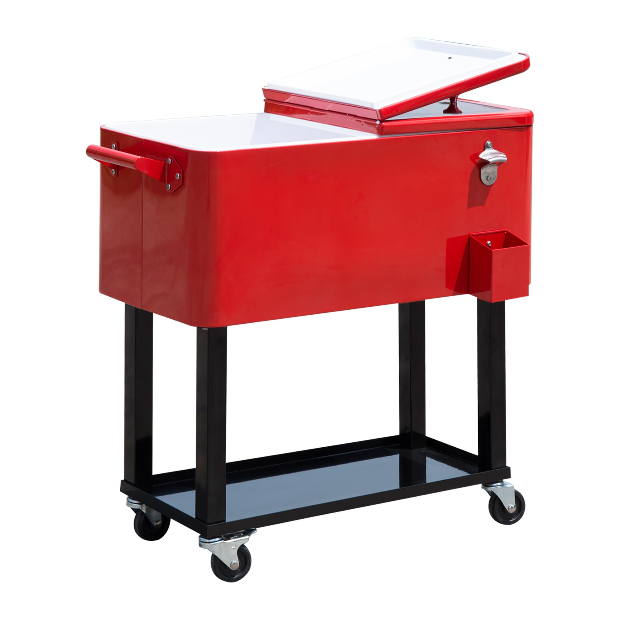 Outsunny 80 QT Rolling Cooling Bin