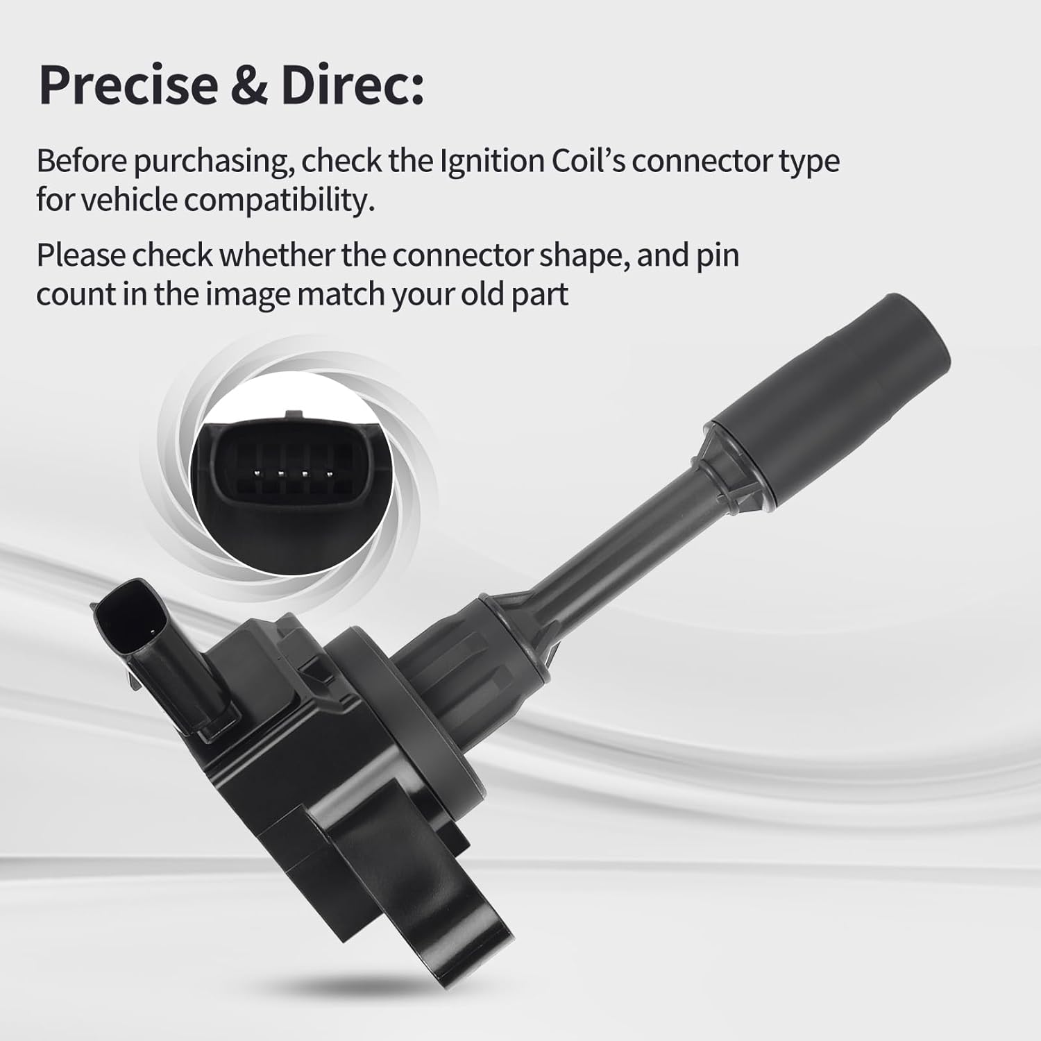Ignition Coil Pack Fits for Chevy Camaro Colorado Equinox Malibu, for GMC Acadia Canyon Terrain Envision, for Buick Envision Regal Sportback TourX, for Cadillac ATS CT6 CTS Replace UF680 4PCS