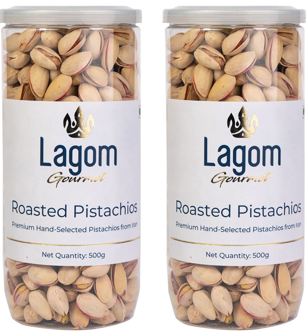Lagom Gourmet Roasted Pistachios 1 kg | Lightly Salted | Dry Roasted | No Oil Used | All Natural | No Preservatives | No Additives | Gluten Free | Vegan | Plant Based | Non GMO | Nuts | Dry Fruits | Pista (B0B799RZ59) Amazon Price History, Amazon Price Tracker