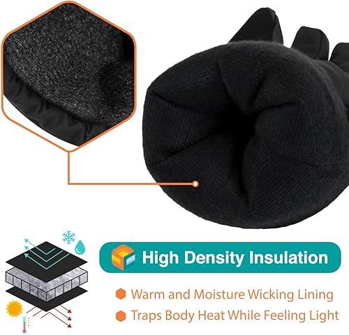 Miniatura 3 de SUN CUBE - Guantes de esquí y snowboard para hombres y mujeres, guantes de nieve, impermeables, transpirables, guantes de invierno, snowboard,