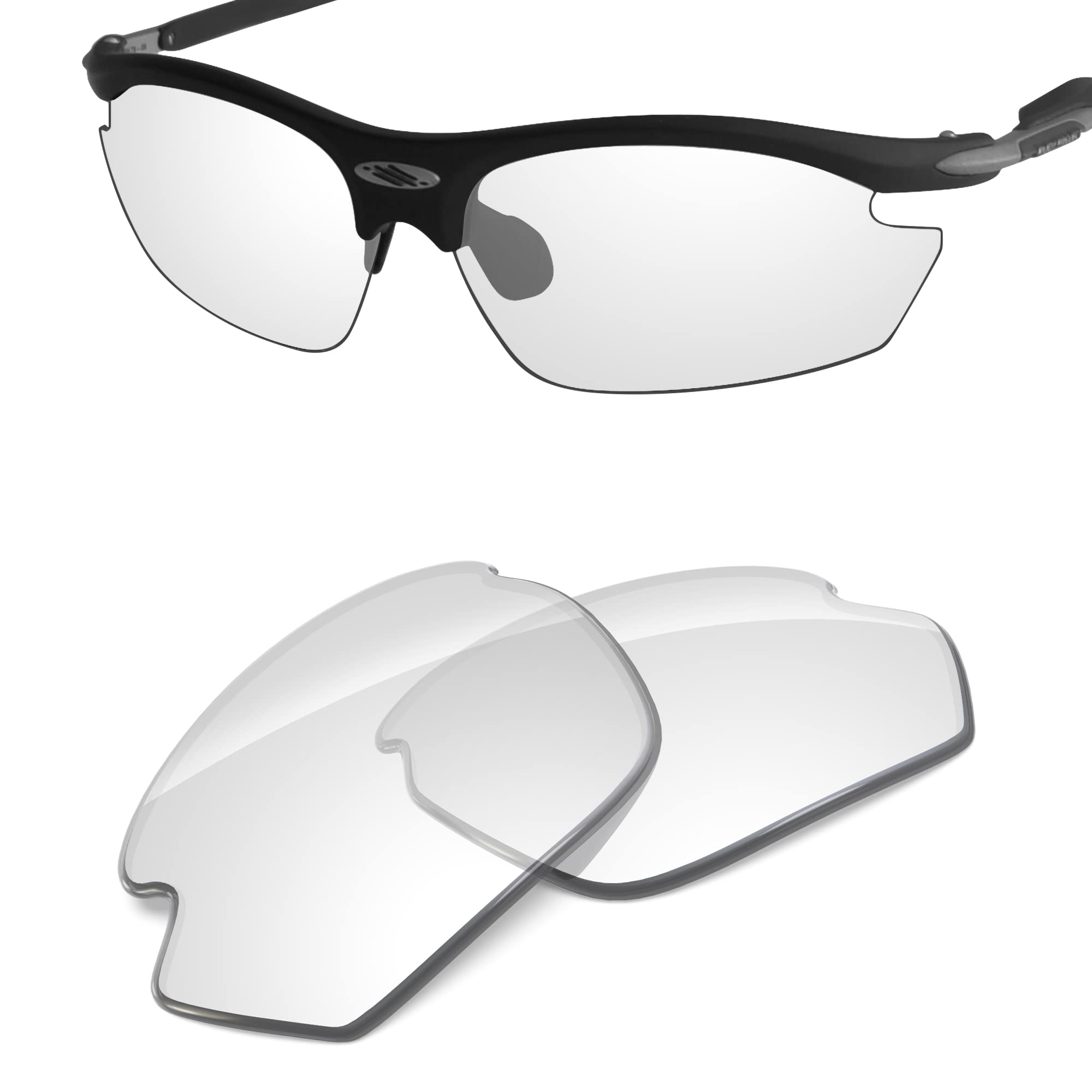 Performance Replacement Lenses Compatible with Rudy Project Rydon - UV400 Clear