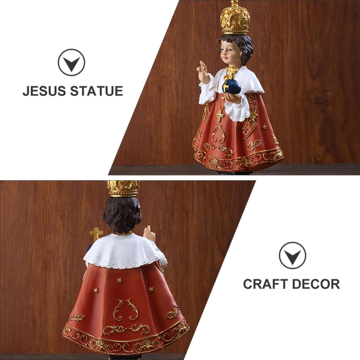 Didiseaon Statua di Gesù in Resina, Ornamento Religioso per Ufficio
