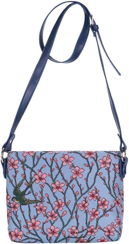 Signare Tapestry Crossbody Bag Small Shoulder Bag for Women with Floral Design - Image 5