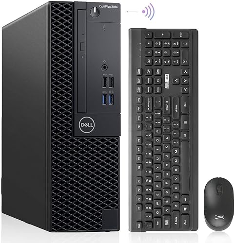 Dell Computadoras de escritorio OptiPlex 3060 Windows 11 Pro, Hexa Core i7-8700 hasta 4.60GHz, 16GB DDR4, 512GB M.2 NVMe SSD, 1TB HDD, AX210 WiFi