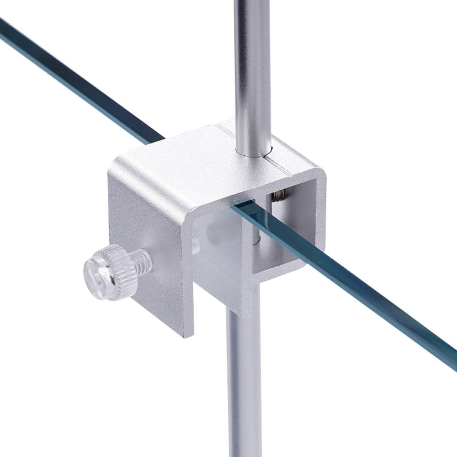 Aquarium Lampenhalterung Aquarium Licht Träger Halter Gestänge Edelstahl Langlebig Verstellbarer Oberarm Fixierklemme Saubere Linienführung Minimaler Look für Wohnzimmer Empfangsbereich Ausstellung
