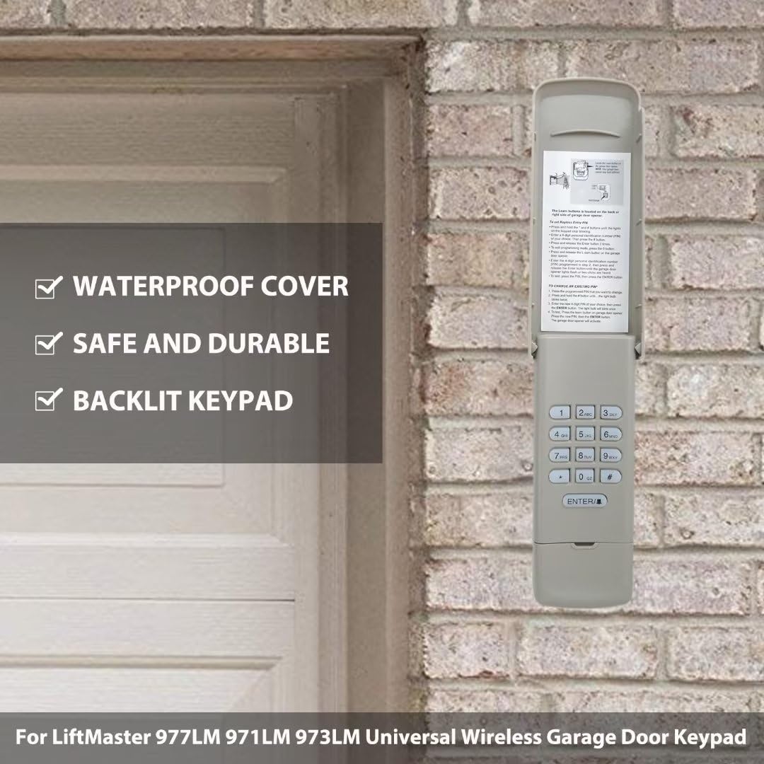 139.53754 Garage Door Keyless Entry Keypad 977LM 976LM 950D 956D