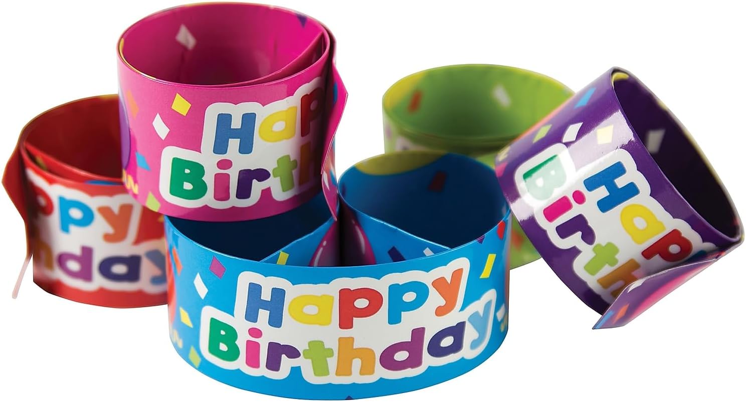 Teacher Created Resources Happy Birthday Balloons Slap Bracelets (20666)