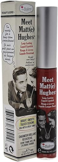 theBalm Meet Matte Hughes Long Lasting Liquid Lipstick, Committed, 7.4ml