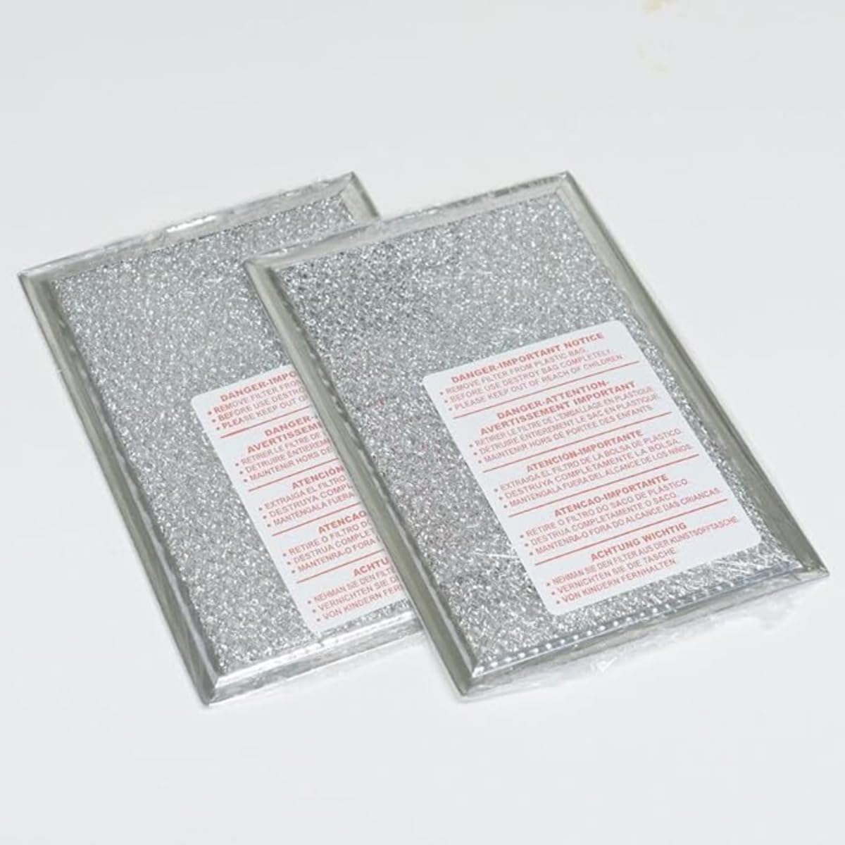 2 Pack 5304517871 Replacement for Electrolux Frigidaire Microwave Aluminum Grease Filter