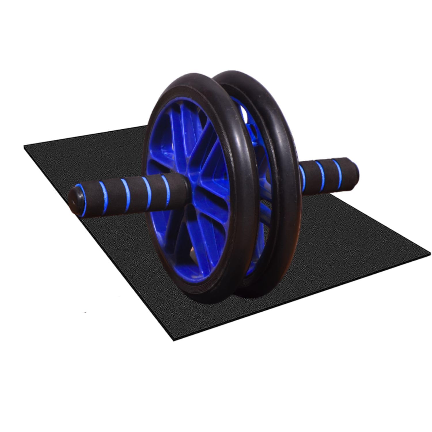 Indus Healthcare AB Double Wheel Roller With Knee Pad For ABS Workout and Gym For Fitness Equipment Ab Exerciser, ABS Workout Equipment Stomach Exercise For Men & Women.