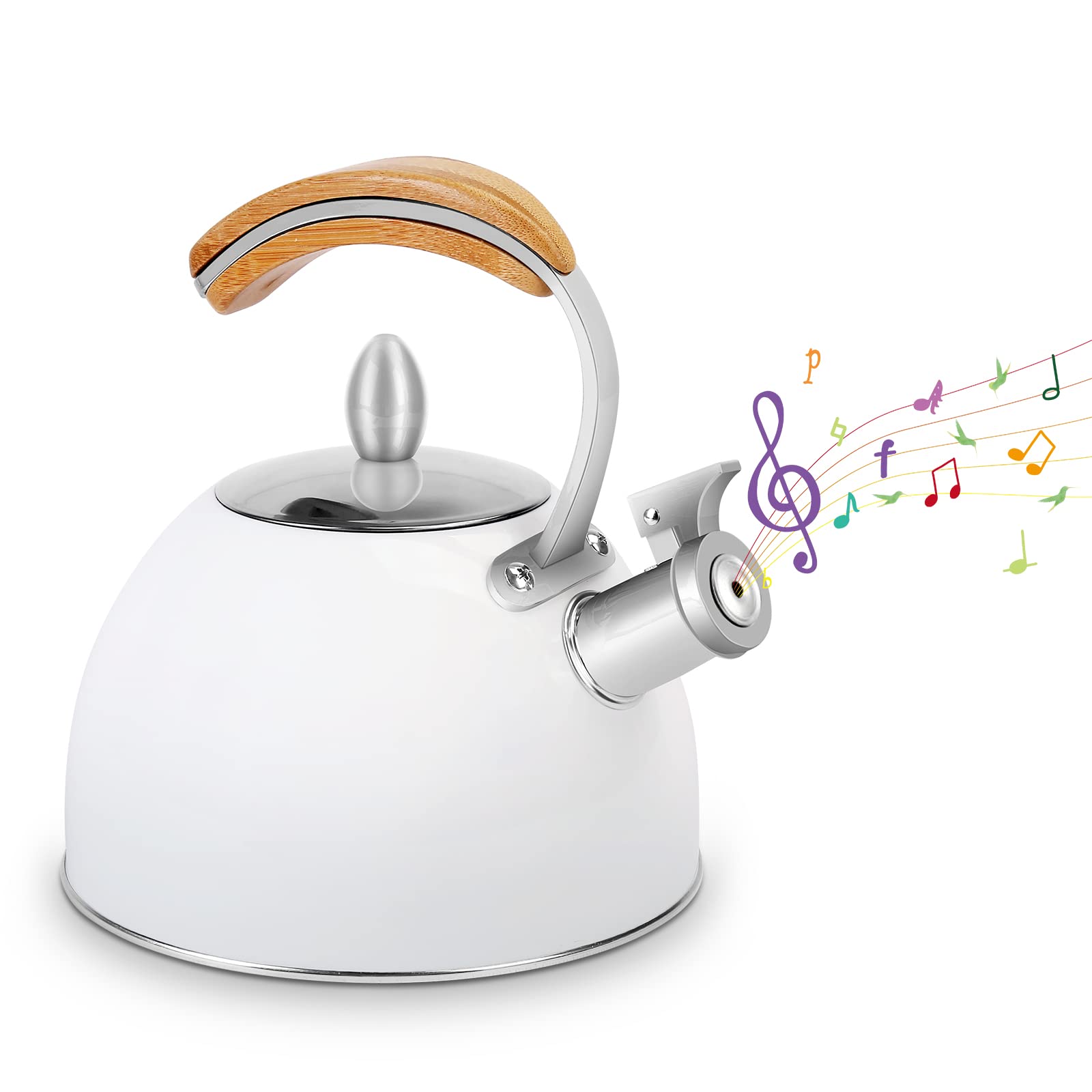 Buy Whistling Tea Kettle 3 Liter, SubClap Stainless Steel Polished