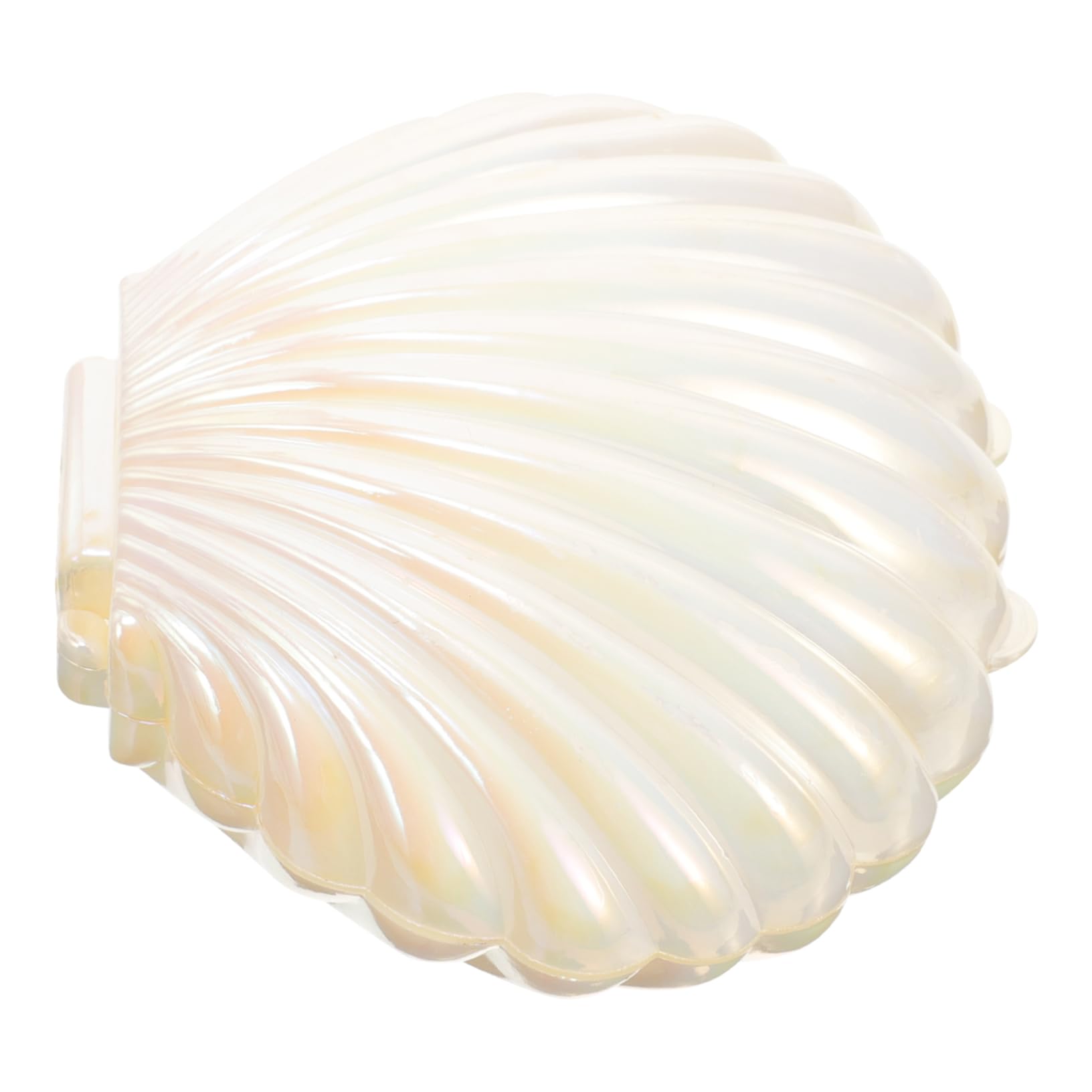 Luxshiny Box Shell Jewelry Box Jewelry Tray Clam Treat Holder Sea Shell Candy Holder Shell Jewelry Case Small Seashell Figurine The Seashell Jewelry Dish Plastic Bracelet White