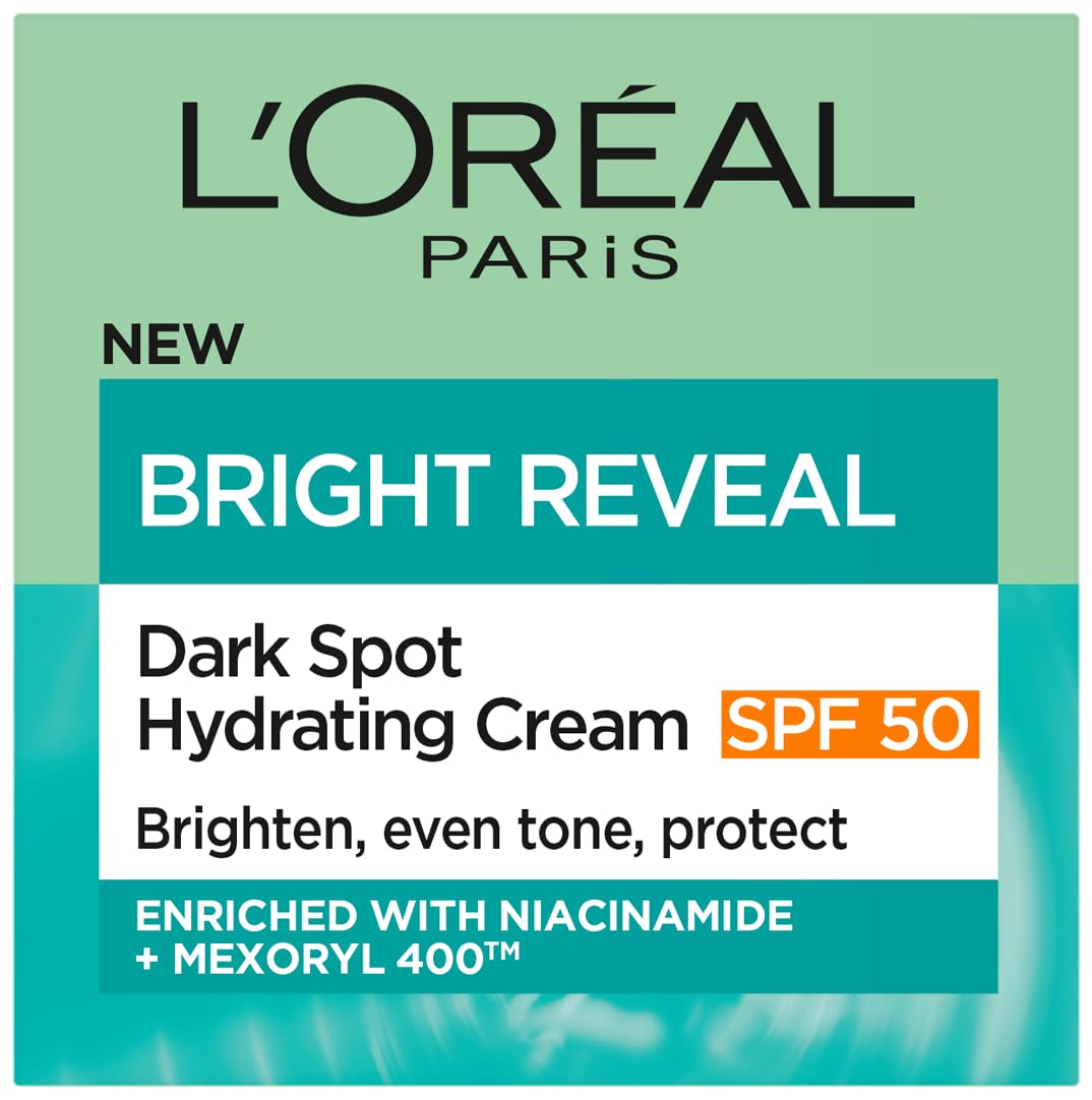 L'Oreal Paris Bright Reveal Nawilżający krem redukujący przebarwienia z SPF 50, 50 ml