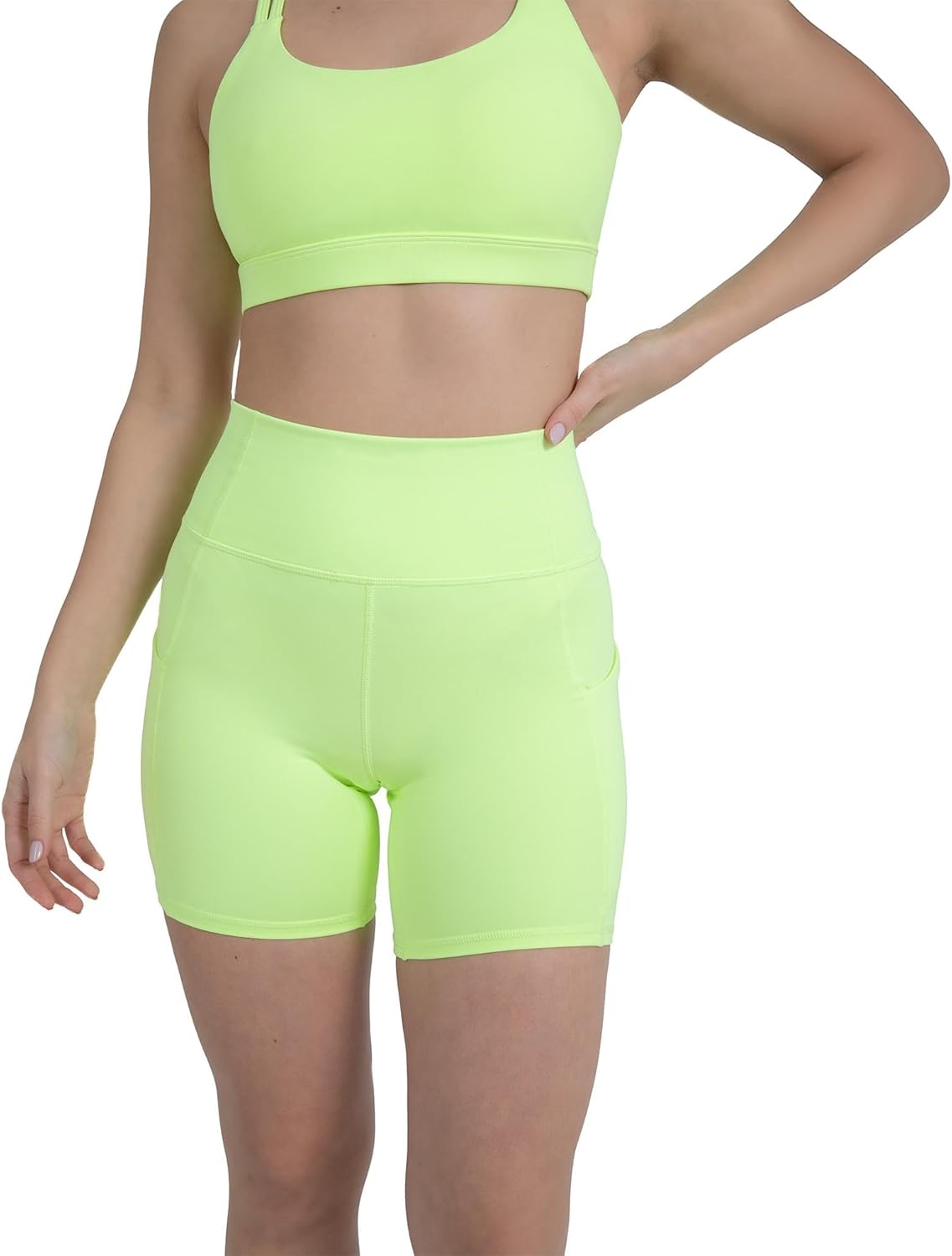 YITTY Active Women's UltraLuxe High Waist Pocket Biker Shorts – 3"/6" Tummy Control, Compression, Breathable & Activewear