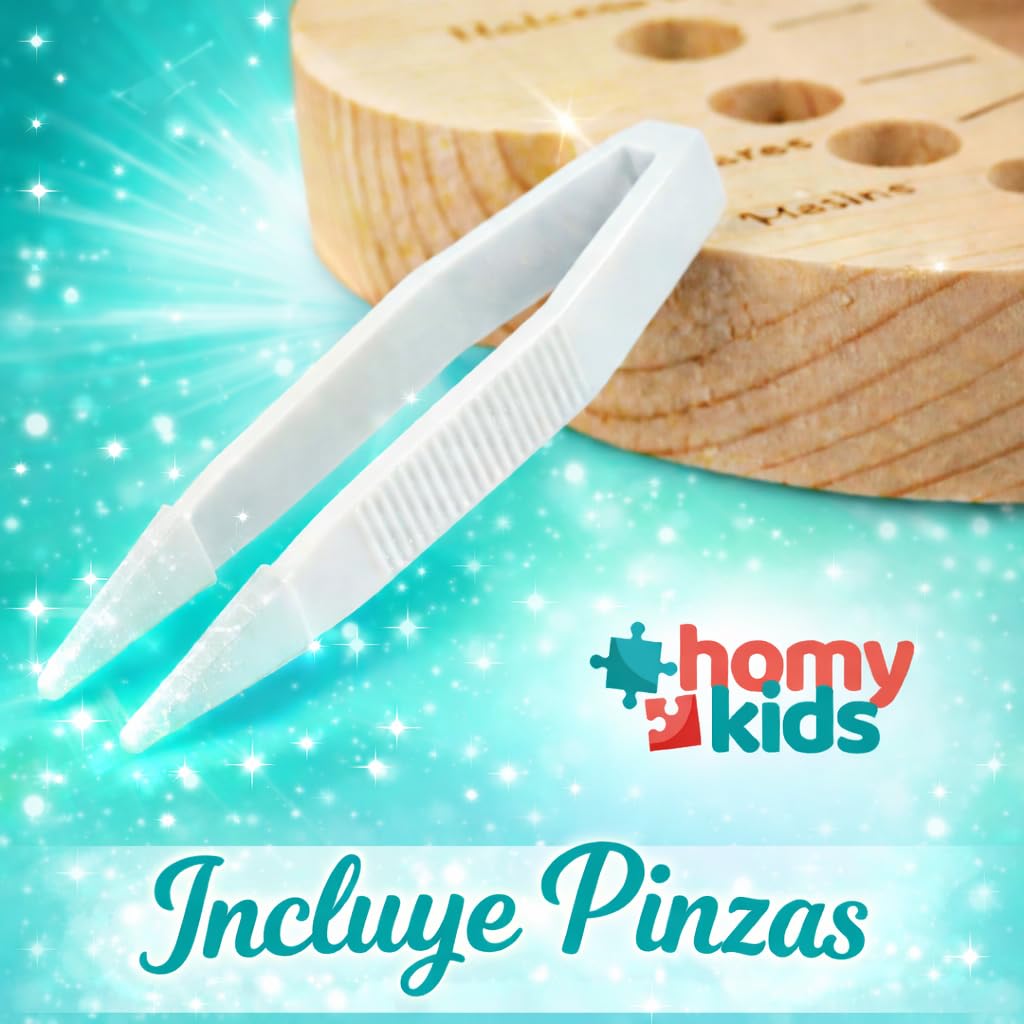 HOMYKIDS® Caja dientes de leche niño y niña - Cajitas de madera para guardar dientes - Regalos originales Ratoncito Perez para almacenamiento dientes (Azul) — view 7