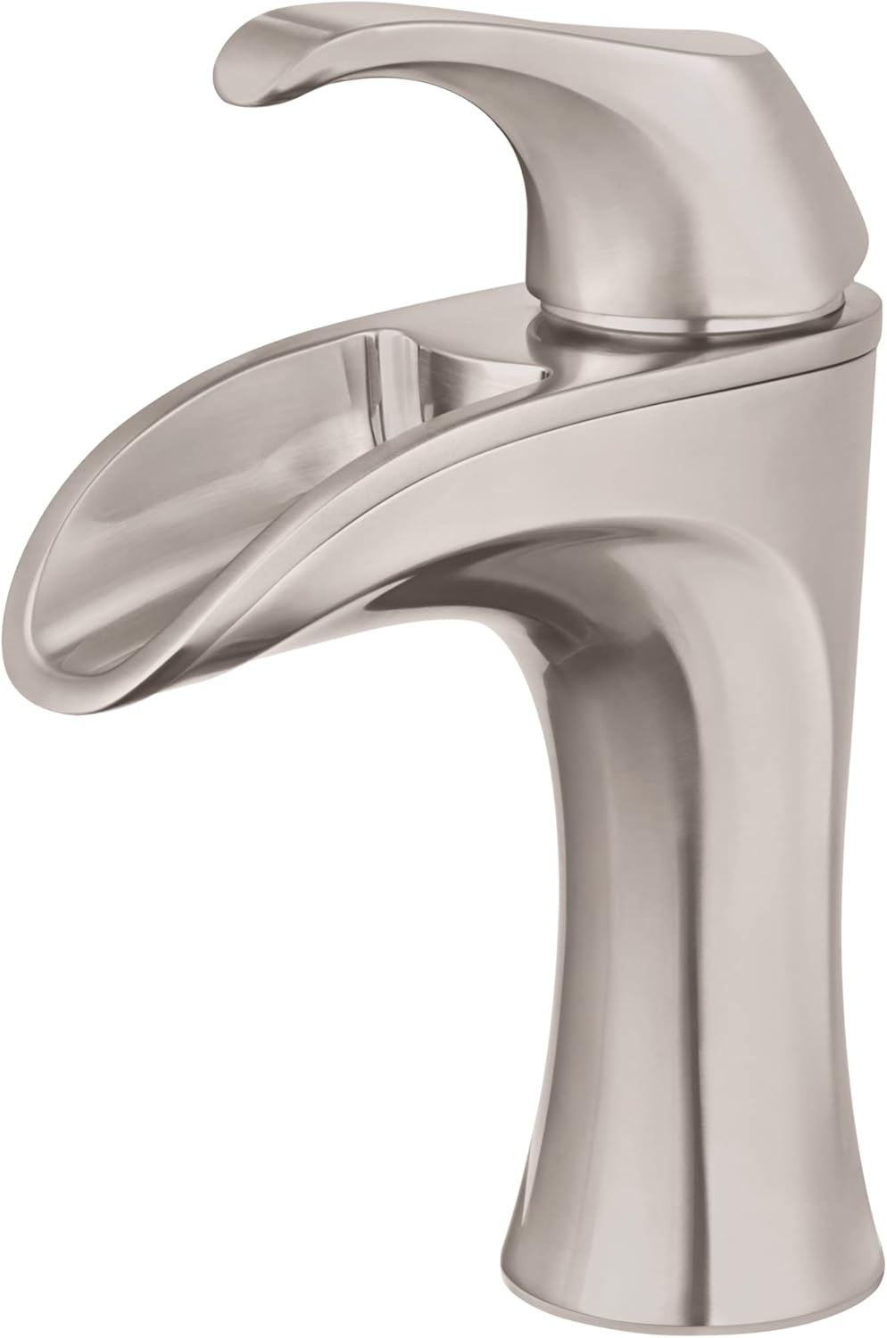 Pfister Brea Bathroom Sink Faucet, Single Control, 1-Handle, Single Hole, Brushed Nickel Finish, LF042BRKK