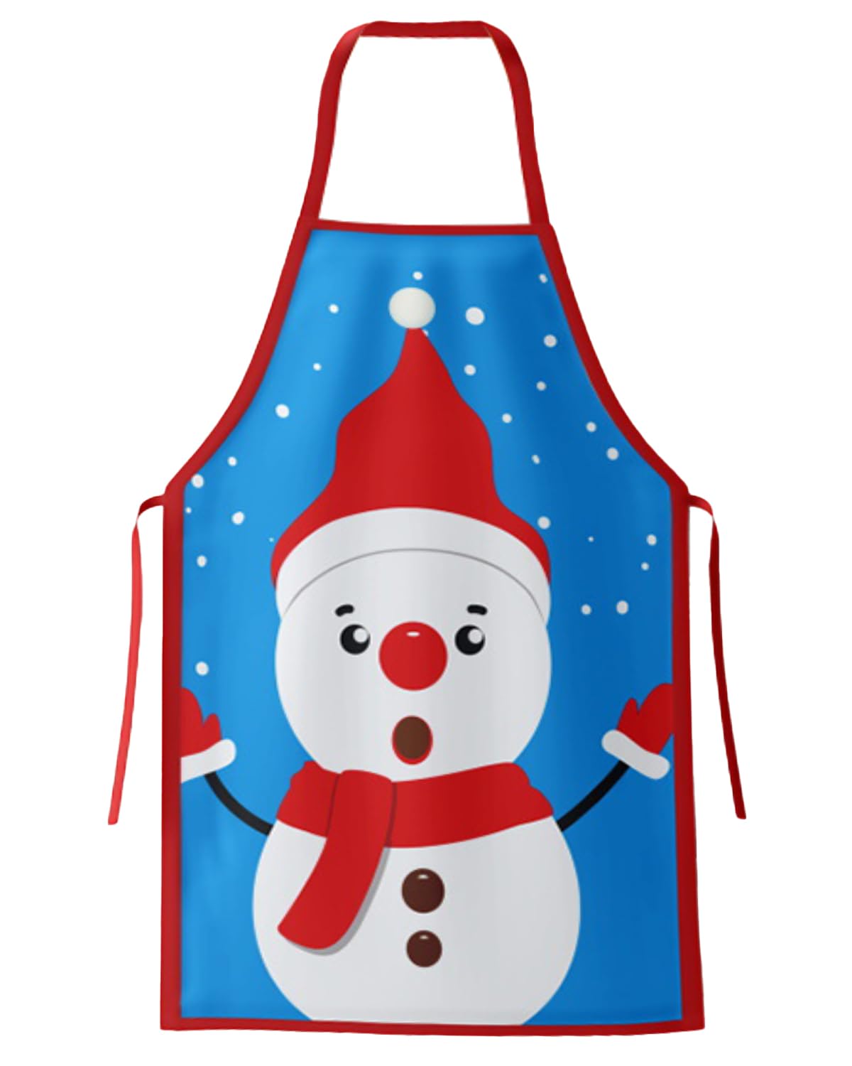 NLAND Delantal de Navidad para Hombre Mujer Delantal de Cocina Navideño Divertido Delantal de Decoración Navideña para Cocina Fiesta Restaurante Barbacoa