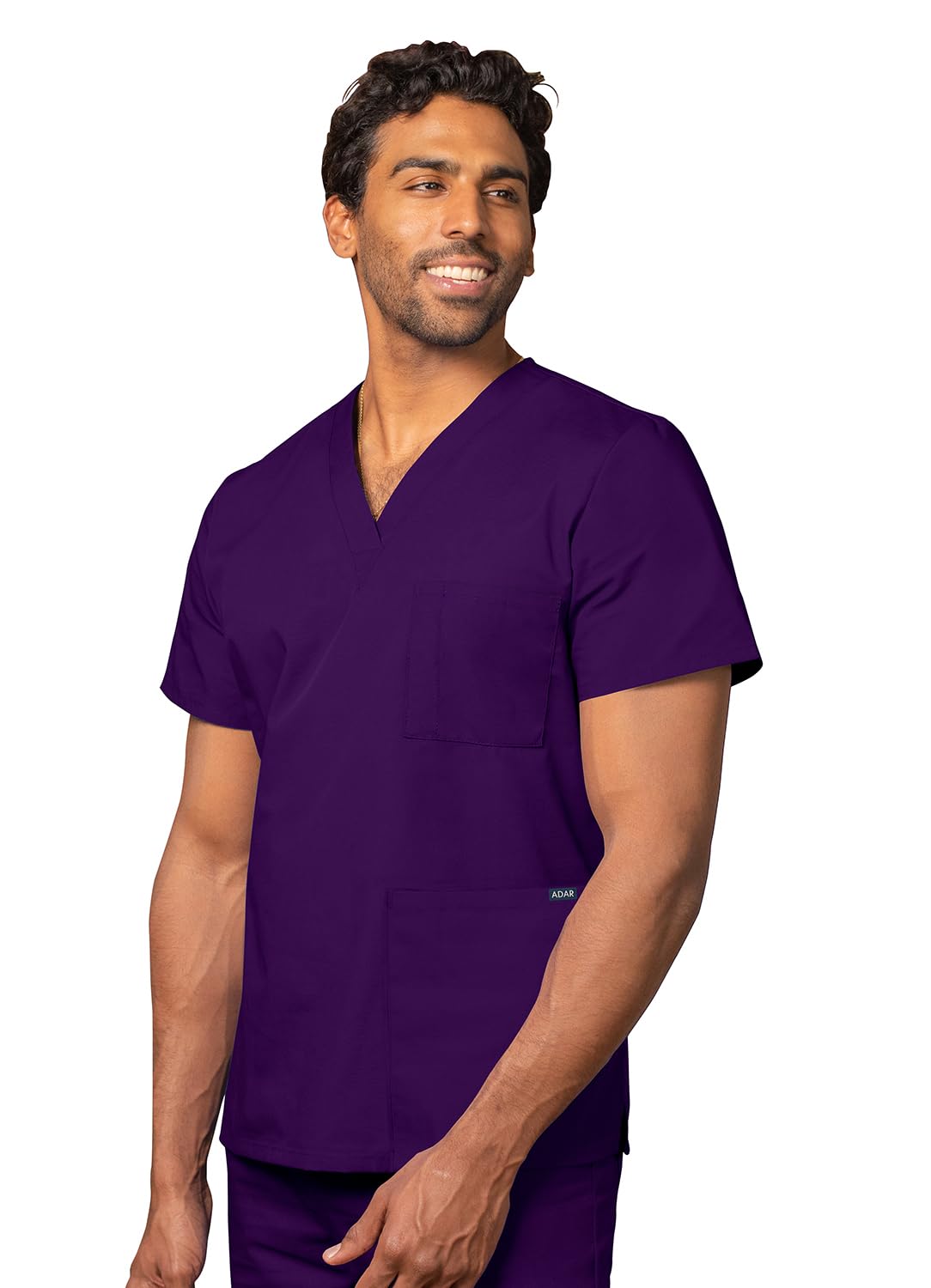 Adar Uniforms Unisex Purple Women's 601Prpxl Medical Scrubs Shirt, Xl Uk