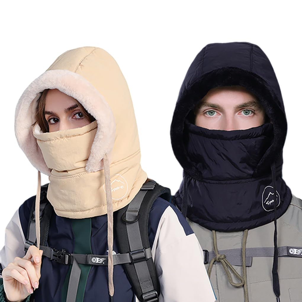 YAMEE Pasamontañas Térmicos Impermeable de Invierno,Máscara de Esquí Regulable,Sombrero Balaclava Transpirable para Mujer y Hombre,Ideal para Deportes al Aire Libre