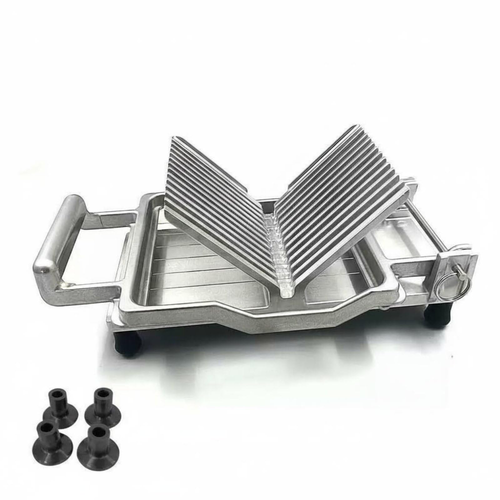 Käsehobel Käseschneider Käsemesser Schneidedraht Küchenhilfe mit Solidem Aluminium Und Feinen Edelstahldrähten für Präzises Schneiden von Weichkäse, 20MM, Saugschneider