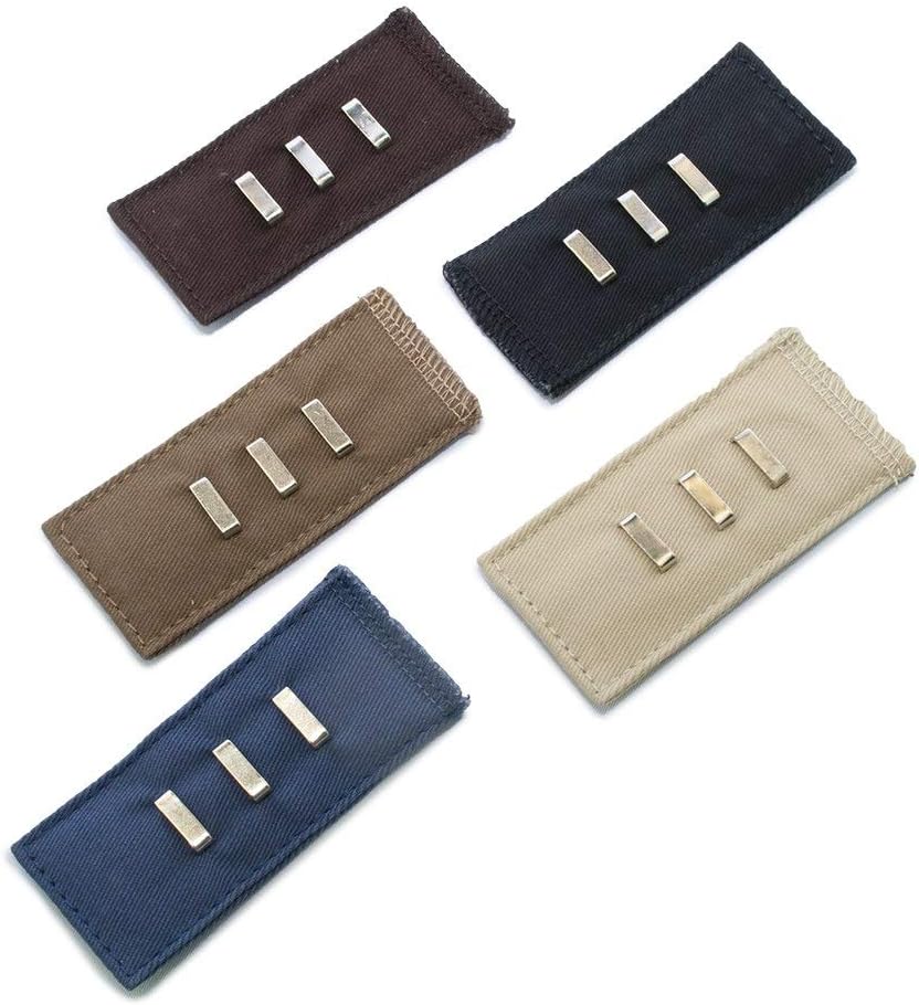 Quick Fitting Hook Waist Extenders Set of 5 for Men and Women