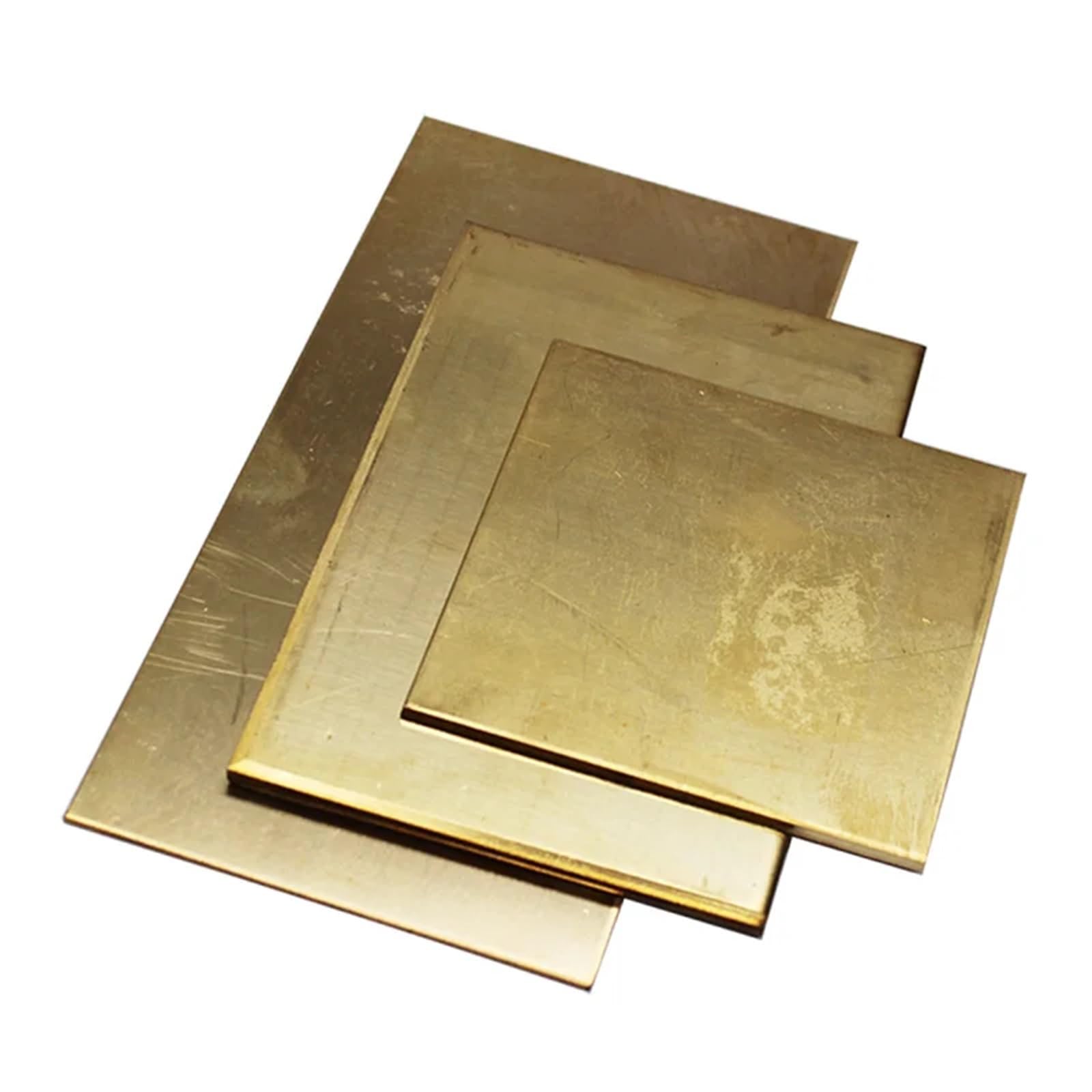 1 stücke Metall Folie Platten Blatt Titan Messing Kupfer Edelstahl Aluminium Nickel Eisen Zink Zn Stannum Sn(Brass,4x100x100mm)