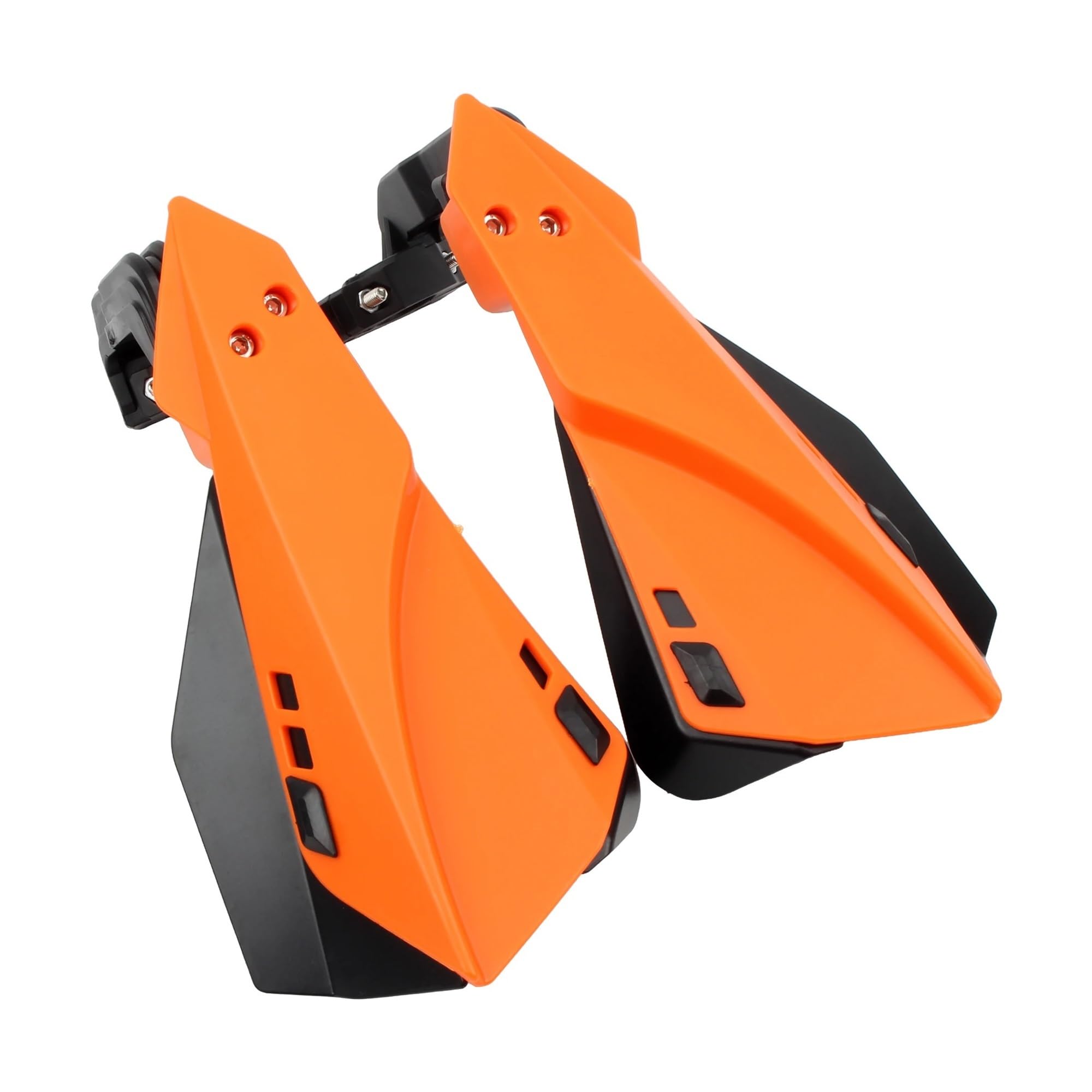 Protège-mains de moto orange pour protéger le guidon du vent - 5