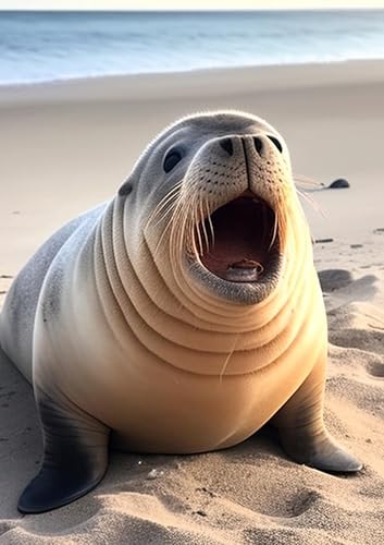 Rompecabezas de 1000 piezas para adultos, leones marinos en la playa, estilo minimalista, rompecabezas de juguete, maravillosos regalos de