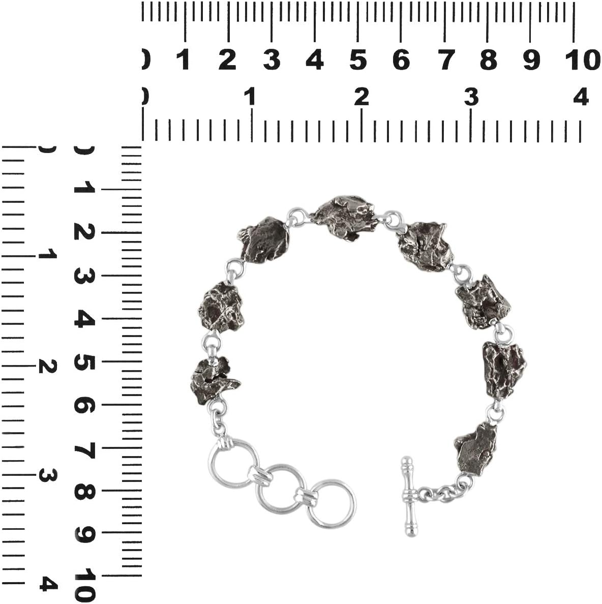 Starborn Creations Sterling Silver Campo del Cielo Meteorite Bracelet