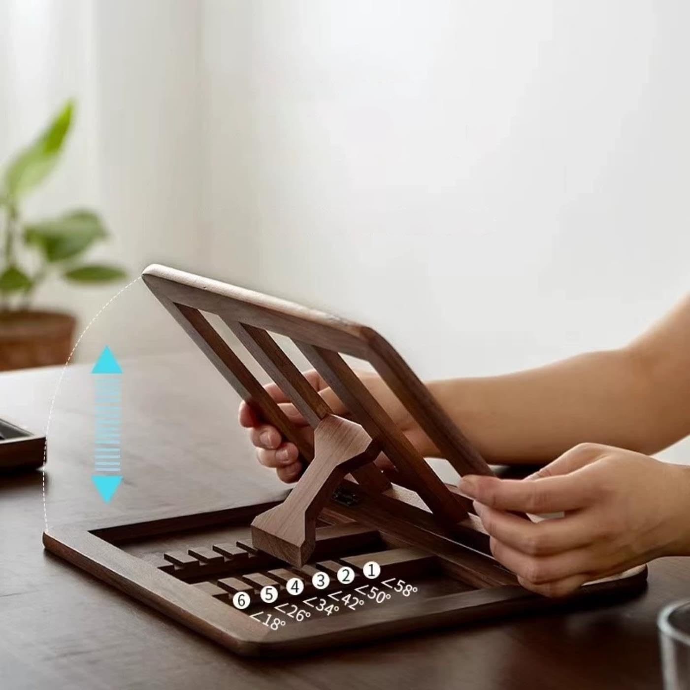 Supporto Laptop Legno Regolabile Pieghevole Raffreddamento
