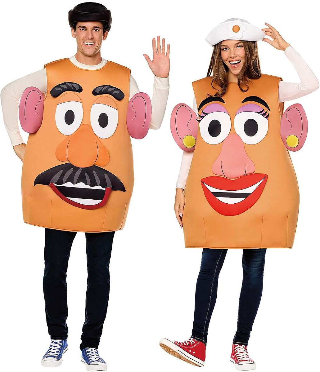 Spirit Halloween Toy Story Adult Mr. & Mrs. Potato Head Costume, Officially Licensed, Disney Pixar, 2-in-1 Cosplay Outfit