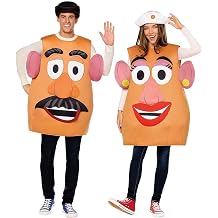 Spirit Halloween Toy Story Adult Mr. & Mrs. Potato Head Costume, Officially Licensed, Disney Pixar, 2-in-1 Cosplay Outfit