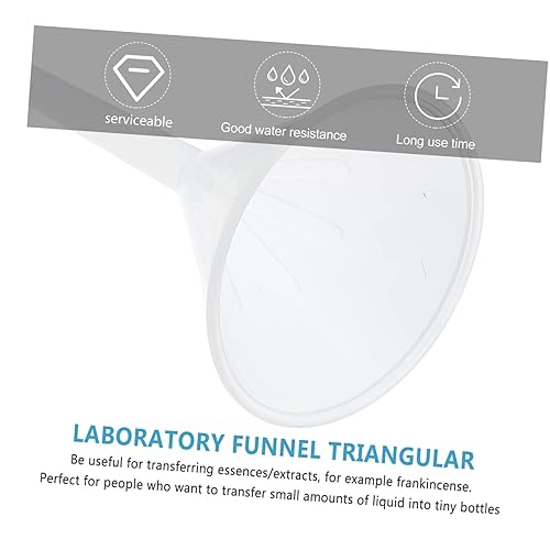 Miniatura 6 de Embudo de laboratorio Embudo de plástico de laboratorio Embudo pequeño para botella Embudo inferior Pequeña botella de agua Embudo de filtro de