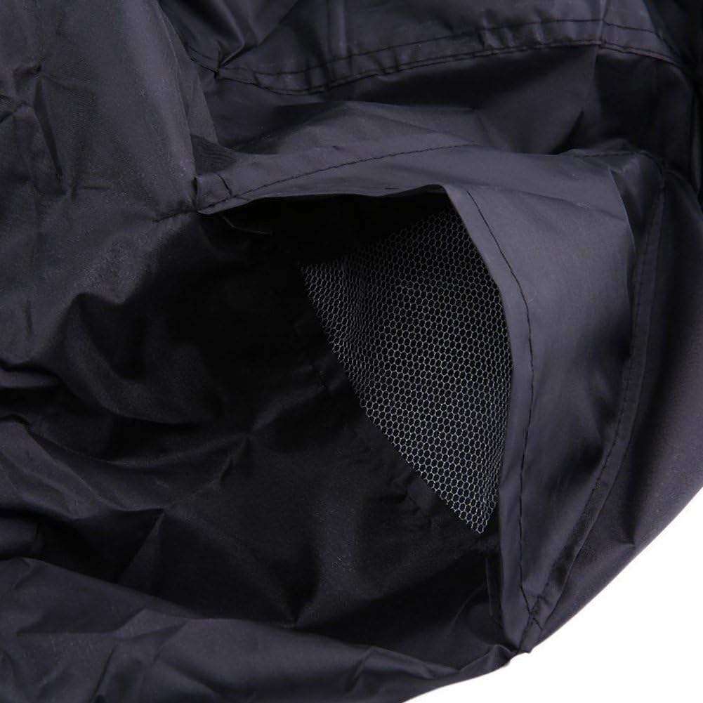 1 funda protectora impermeable para cortacésped (Negro, 245 x 50 x 140 cm)