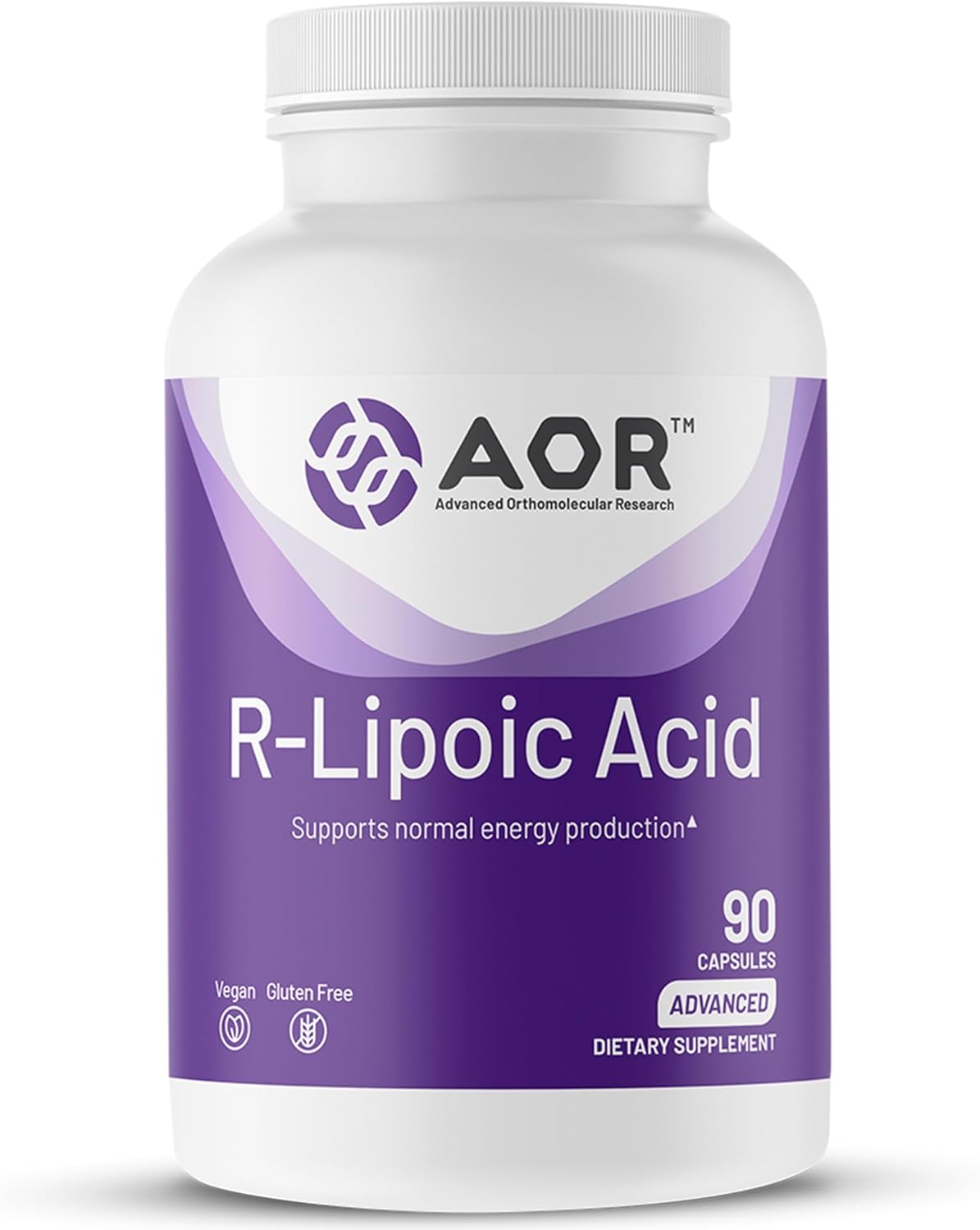 AOR R Alpha Lipoic Acid 150mg, 90 Vegan DR Capsules, 30-Day Supply – Pure R-Lipoic Acid Formula for Antioxidant Activity – Non-GMO, Gluten-Free