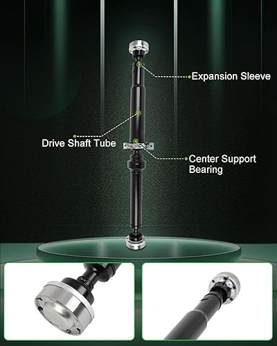 Vista 184 de SCITOO 52123326AB 52105934AB Eje de hélice del eje de transmisión delantero 31.85"-35.2" Compatible para Dodge para Ram 2500 3500 Diesel 2003-2013